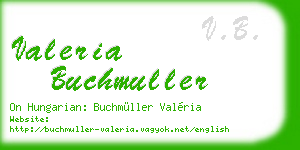 valeria buchmuller business card